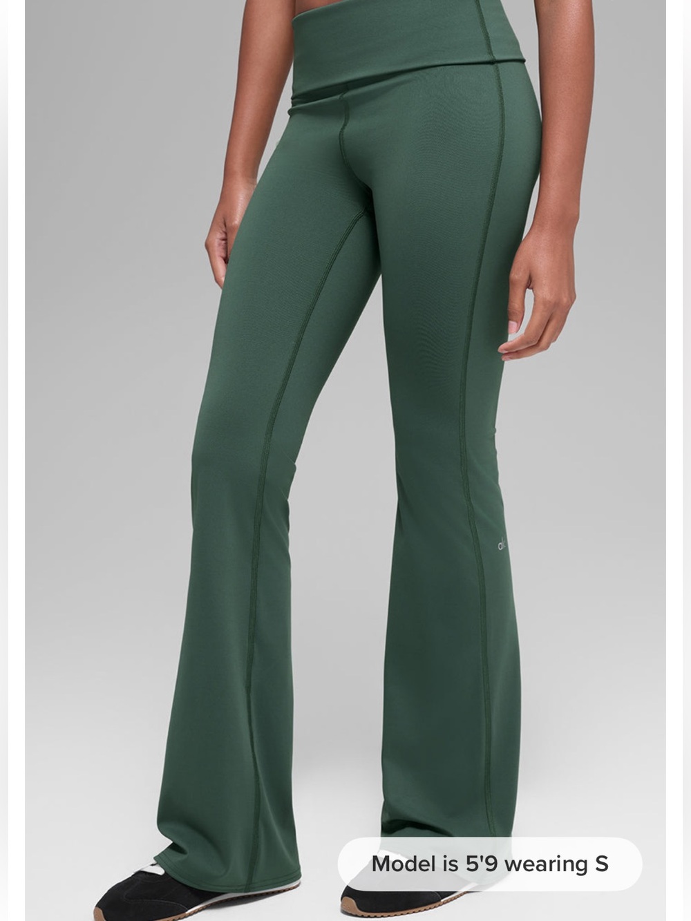 Alo Softsculpt Foldover Flare Leggings, Like New, small